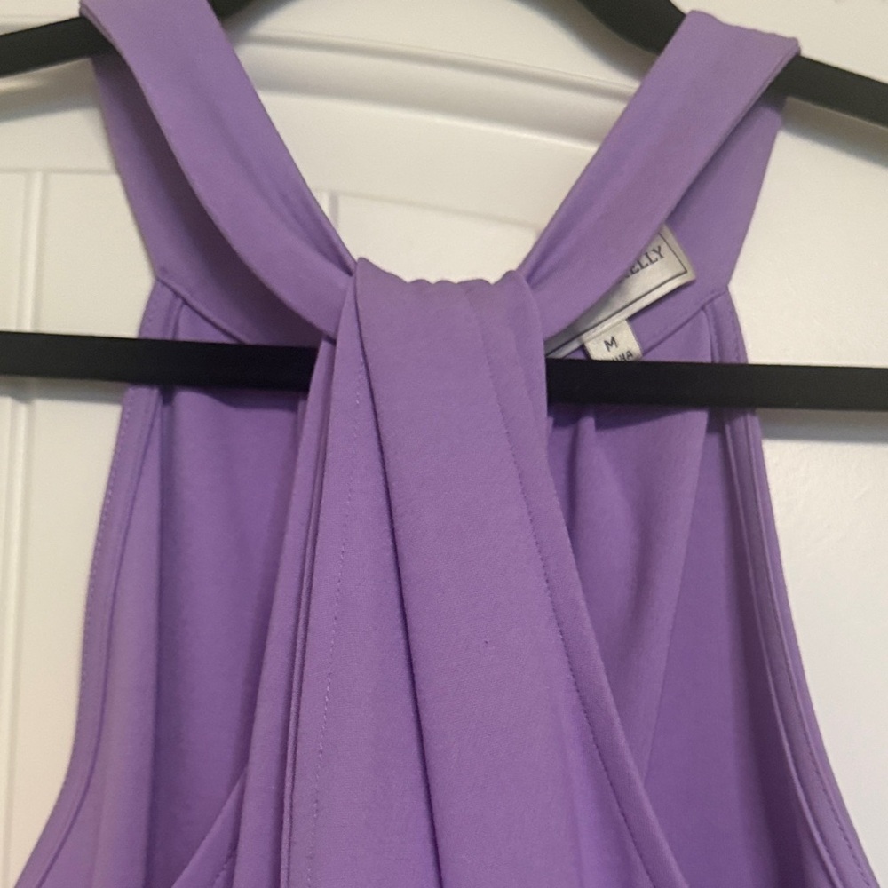 Lavender Halter Neck Top Dress